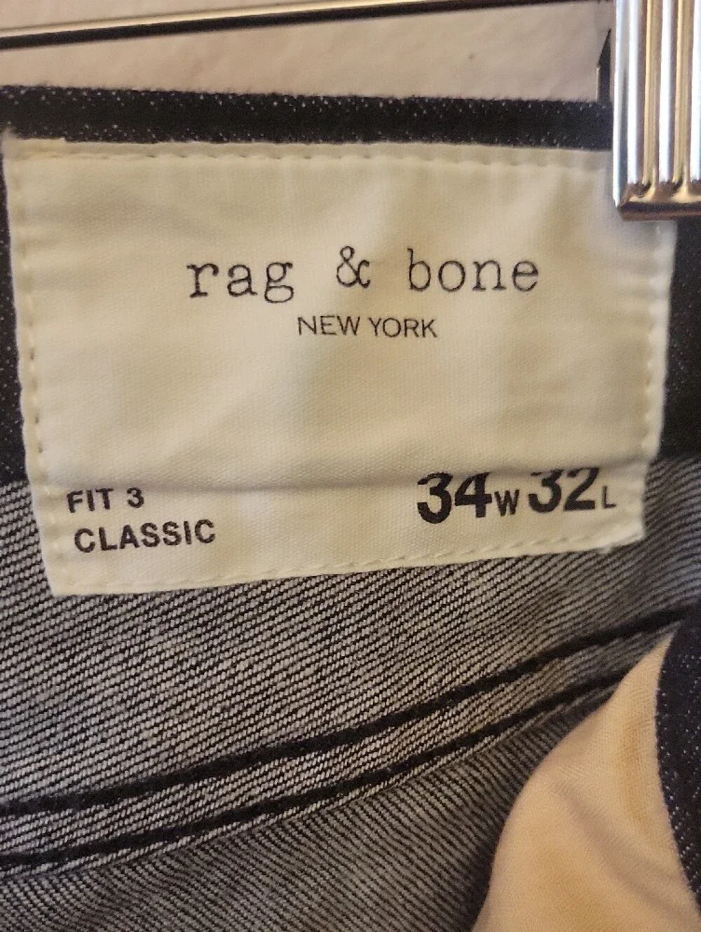 rag & bone Men's Slim Jeans in Black